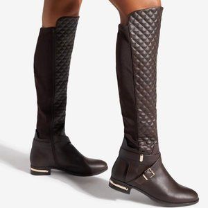 JustFab Black Over The Knee Boots